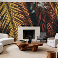 Old Palm Leaves Mural Wallpaper - room preview 02