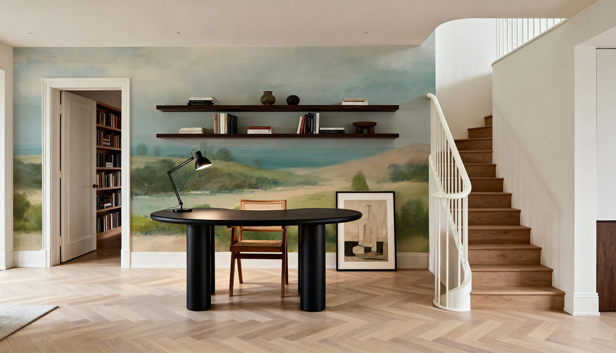 Quiet Coast Mural Wallpaper - room preview 02