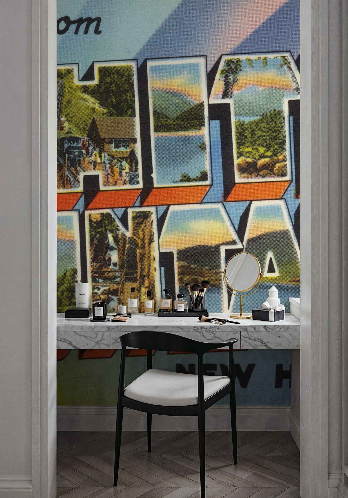 Greetings From White Mountains Mural Wallpaper - room preview 02