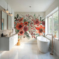 Festive Blooms I Mural Wallpaper - room preview 02