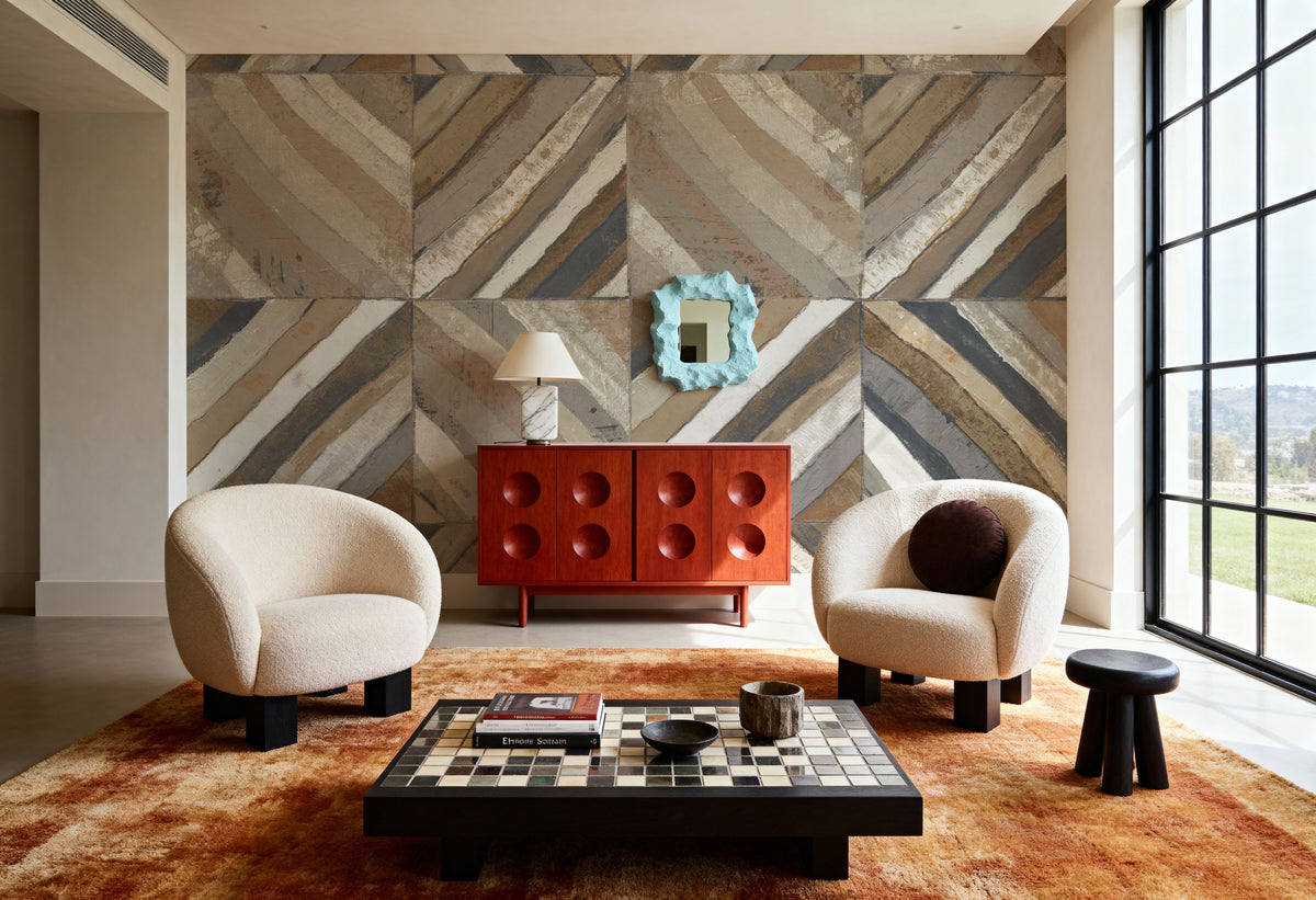 The Center II Abstract Dark Mural Wallpaper - room preview 02