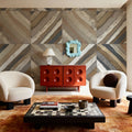 The Center II Abstract Dark Mural Wallpaper - room preview 02