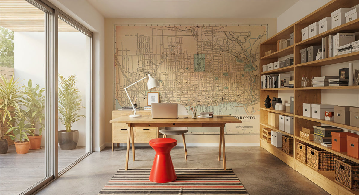Map of Toronto Mural Wallpaper - room preview 02