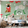 Puppy It's Cold Outside I Mural Wallpaper - room preview 02