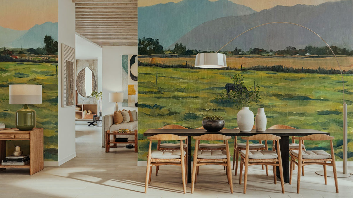 Sunrise Mural Wallpaper - Warm Tone - room preview 02