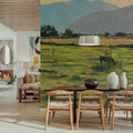 Sunrise Mural Wallpaper - Warm Tone - room preview 02
