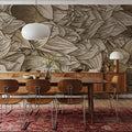 Chasing Dahlia Sepia Mural Wallpaper - room preview 02