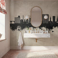 Stockport England Skyline Concrete Mural Wallpaper - room preview 02