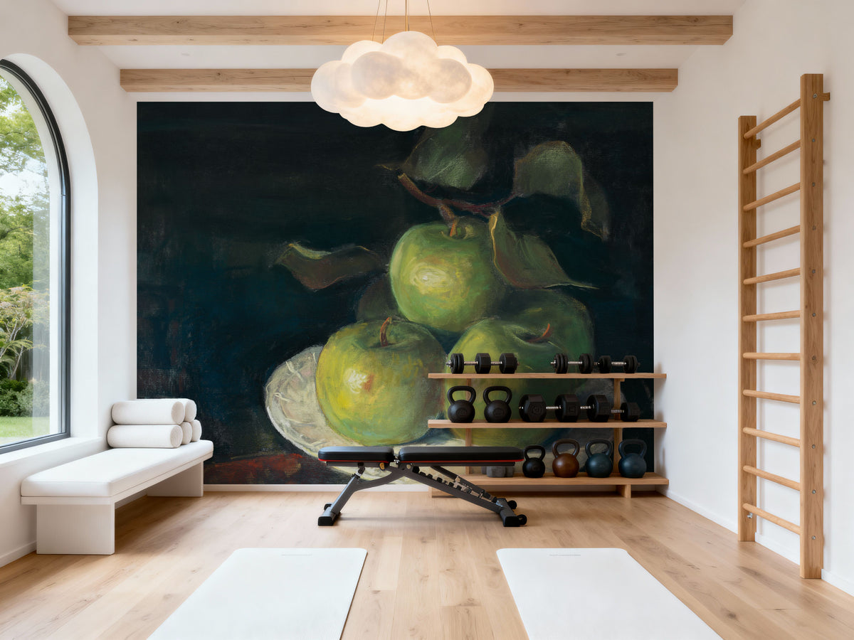 Green Apples II Mural Wallpaper - room preview 02