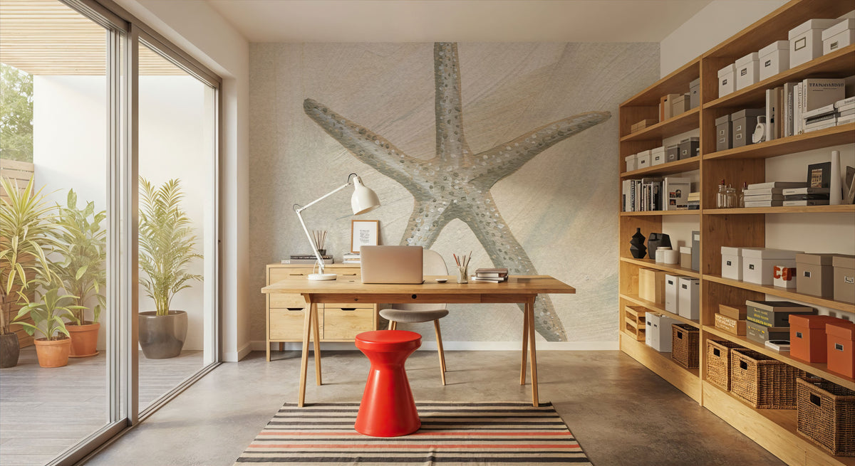 Starfish II Mural Wallpaper - room preview 02