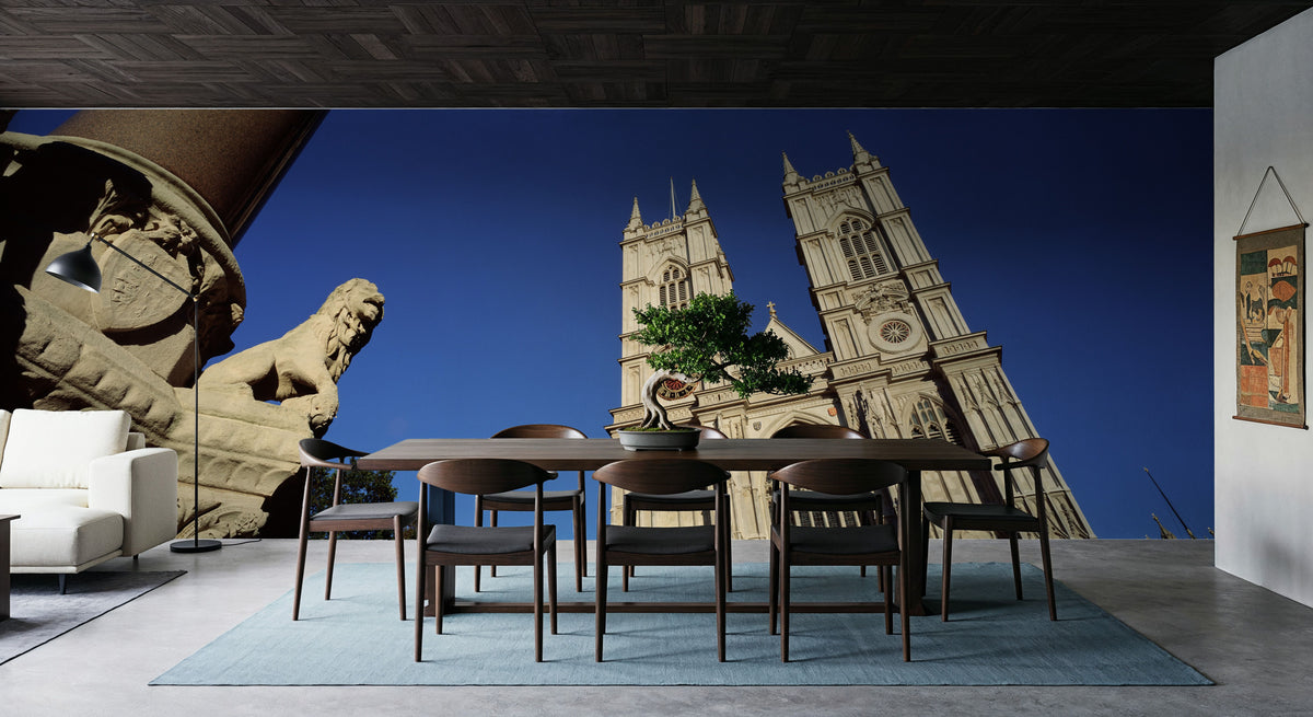 Gothic Cathedral Majesty Mural Wallpaper - room preview 02