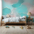 Floating Abstract Mural Wallpaper - room preview 02
