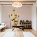 Craspedia Globosa Mural Wallpaper - room preview 02