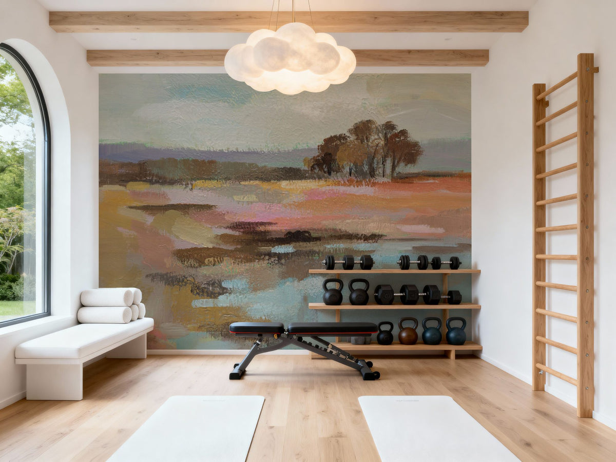 Golden Fall Mural Wallpaper - Warm Tone - room preview 02