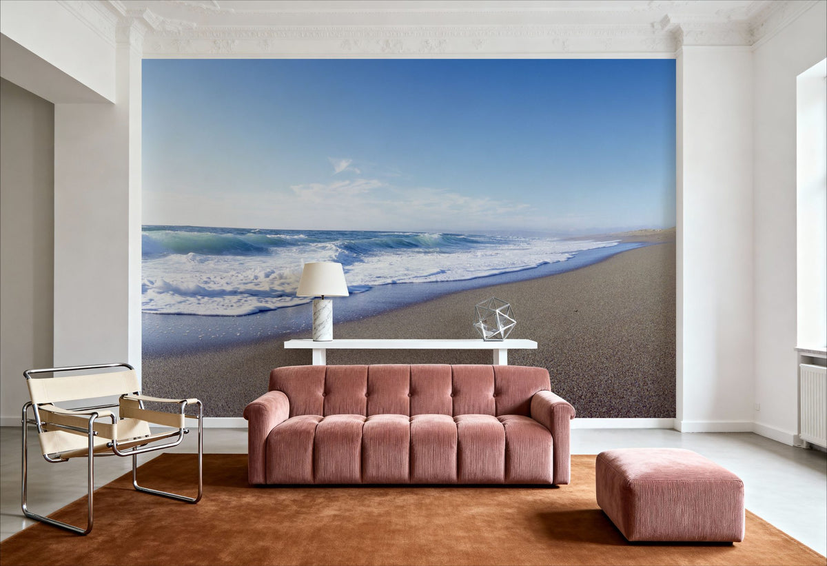 Golden Shore Mural Wallpaper - room preview 02