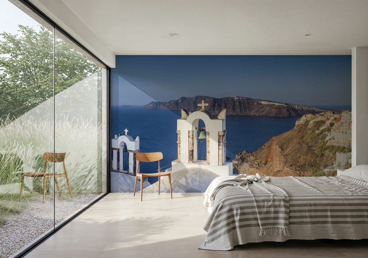 Oia Sunrise Mural Wallpaper - room preview 02
