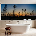 Silhouette Trees Mural Wallpaper - room preview 02
