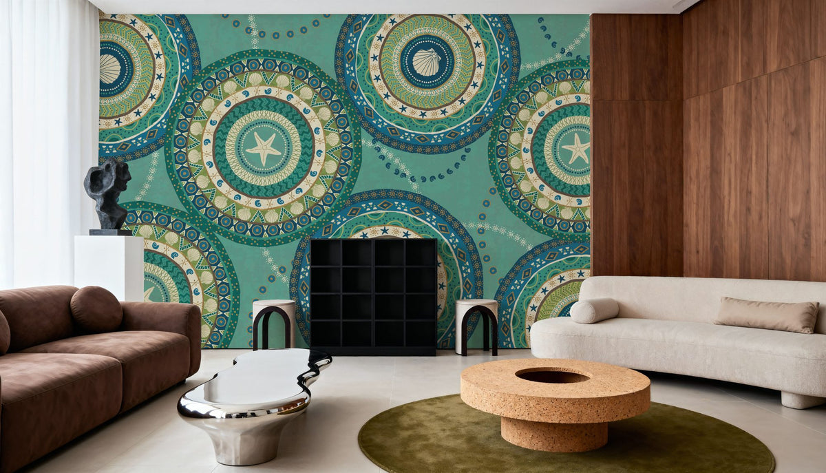 Coastal Treasure XV Mural Wallpaper - room preview 02