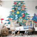Main Street Christmas IX Mural Wallpaper - room preview 02