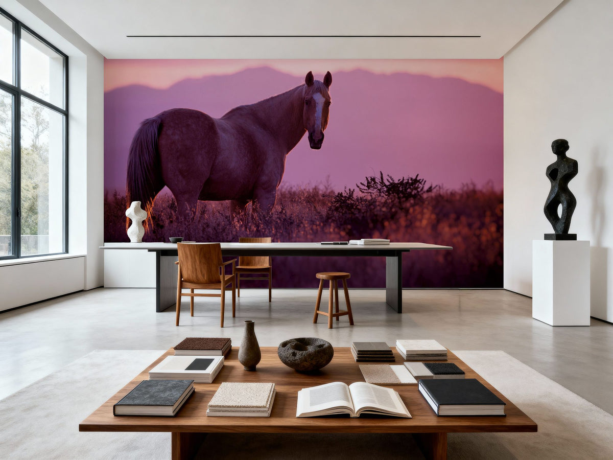 Sharing a Sunset Mural Wallpaper - room preview 02