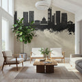 Luanda Skyline Concrete Mural Wallpaper - room preview 02