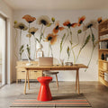 Autumn Orientals Mural Wallpaper - room preview 02