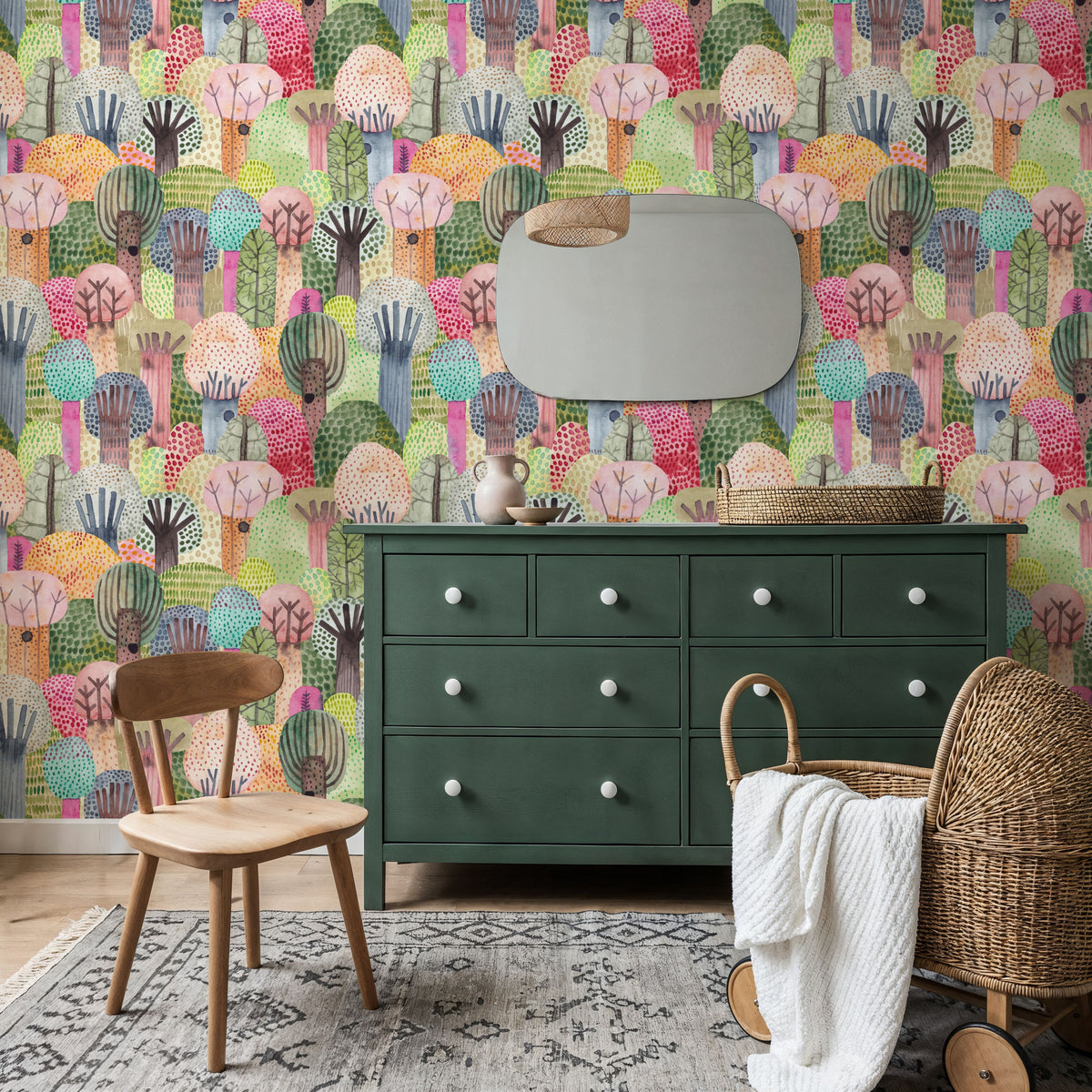 Endless Forest Mural Wallpaper - room preview 02
