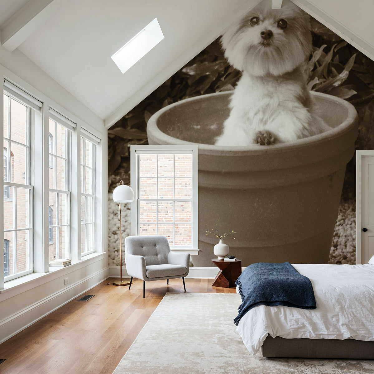 In the Garden Hello Mural Wallpaper - room preview 02