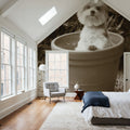 In the Garden Hello Mural Wallpaper - room preview 02