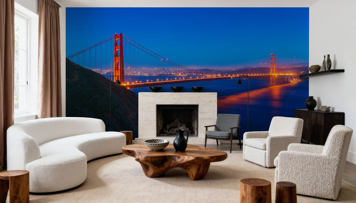 Golden Gate Sunset IV Mural Wallpaper - room preview 02