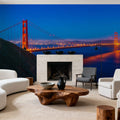 Golden Gate Sunset IV Mural Wallpaper - room preview 02