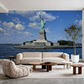 Clouds Over the Statue of Liberty Mural Wallpaper - room preview 02