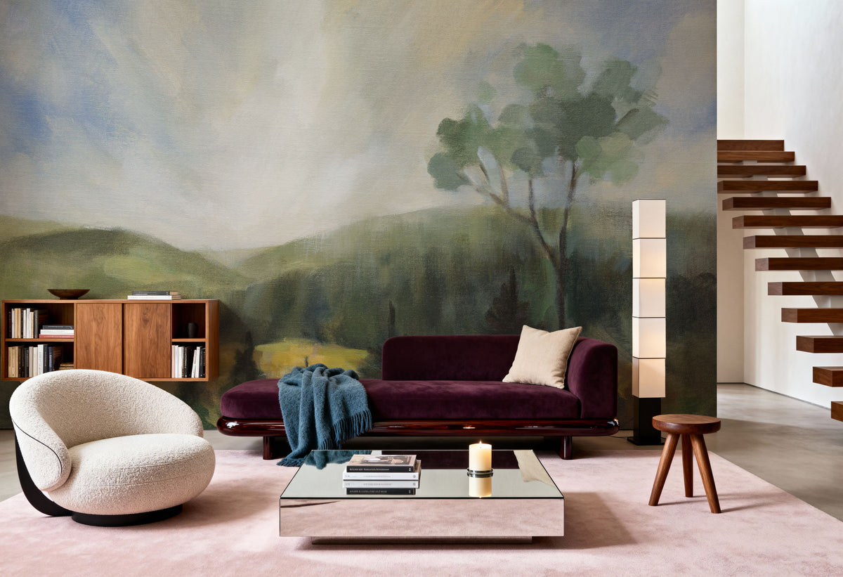 Forest At Sunrise Mural Wallpaper - room preview 02