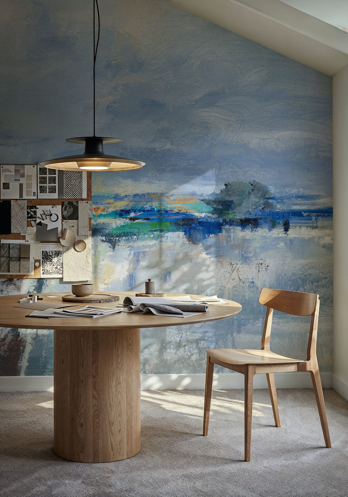 Periwinkle Sky Mural Wallpaper - room preview 02