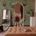 Artichoke Blooms, Pistachio Mural Wallpaper - room preview 02