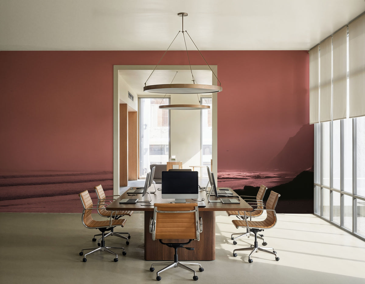 Sunset Surfers Silhouette Mural Wallpaper - room preview 02
