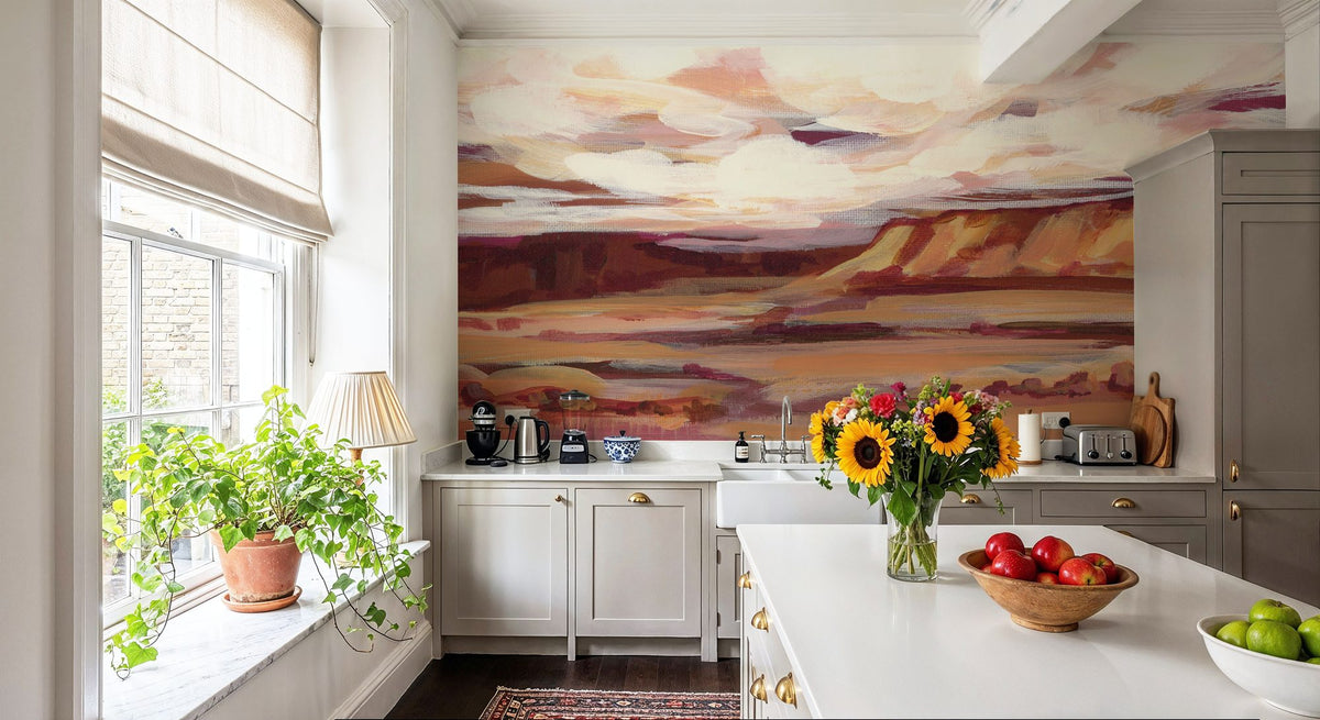 Mauve Mesa I Mural Wallpaper - room preview 02
