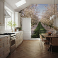Blossoming Symmetry Mural Wallpaper - room preview 02
