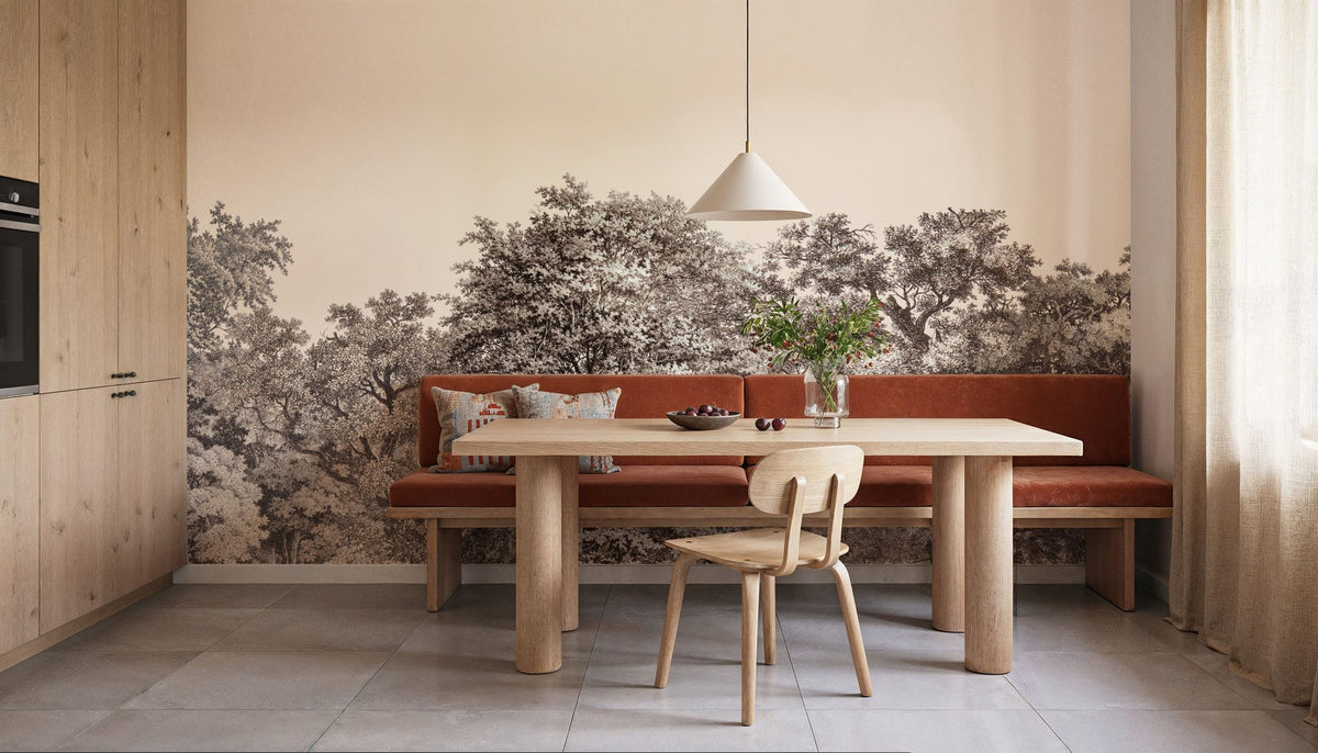 Over the Treetops, Alabaster Mural Wallpaper - room preview 02