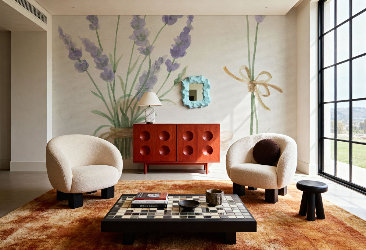 Lavender Fields V Mural Wallpaper - room preview 02