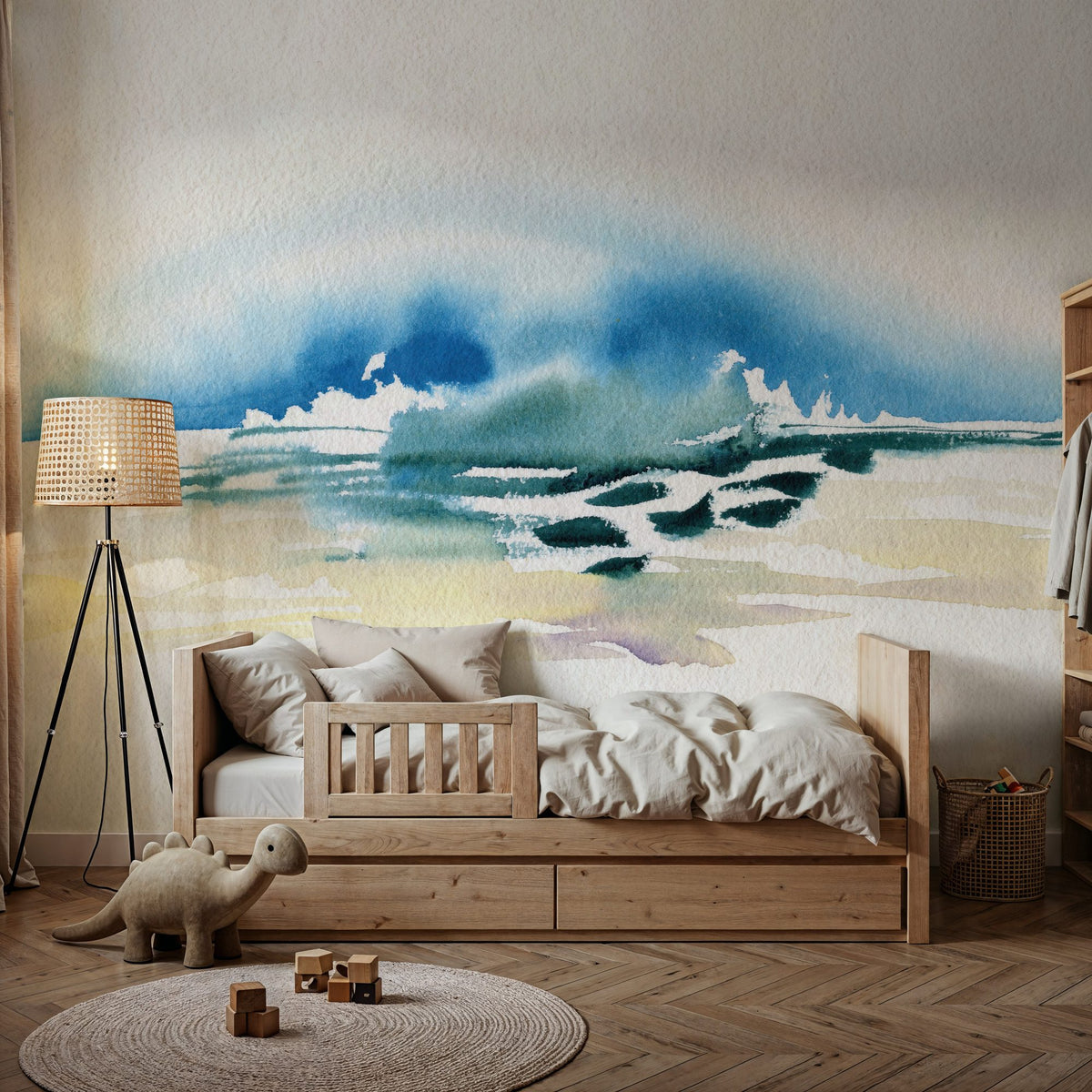 Simple Sea Mural Wallpaper - room preview 02