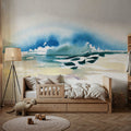 Simple Sea Mural Wallpaper - room preview 02