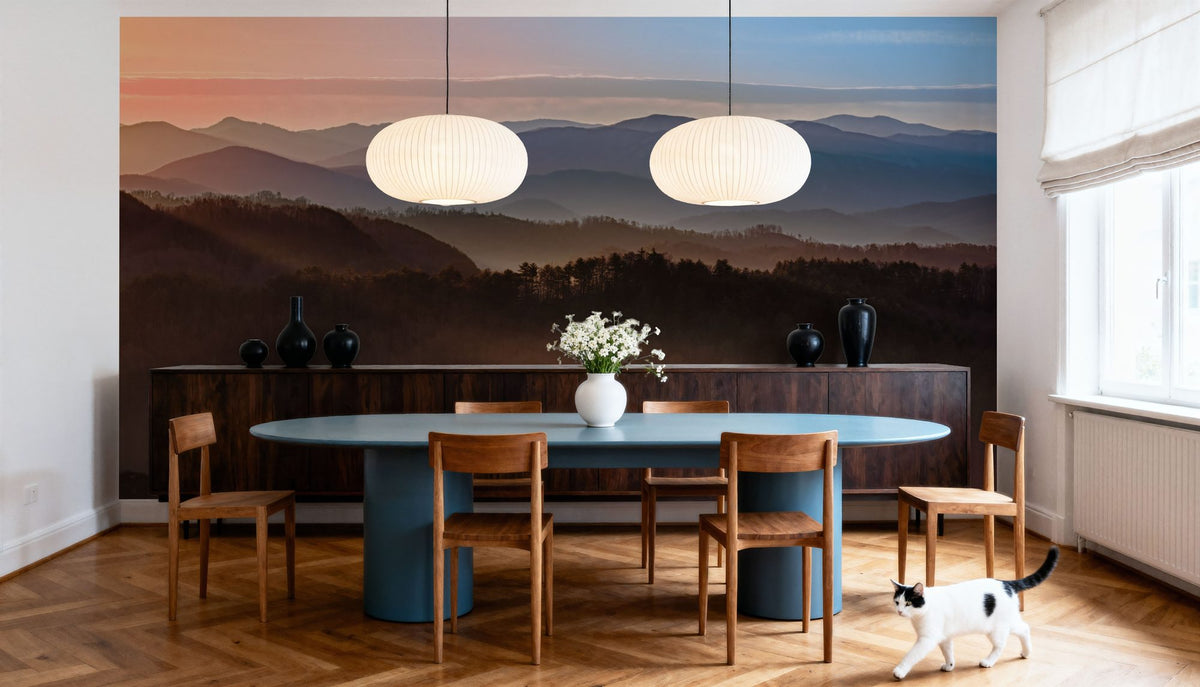 Smokey Mountains Mural Wallpaper - room preview 02