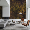 Shielded Leaf Autumn Mural Wallpaper - room preview 02
