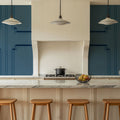 Faux Wall Panel Moulding, Sky Blue Mural Wallpaper - room preview 02