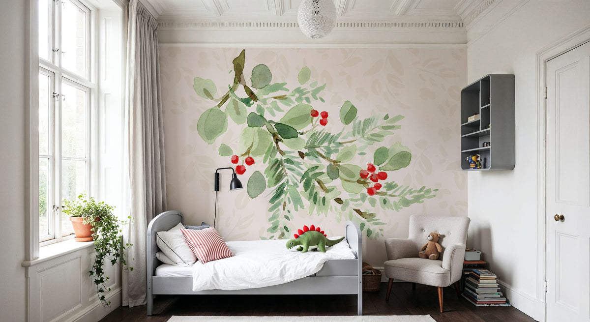 Nordic Winter V Mural Wallpaper - room preview 02