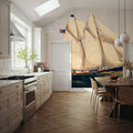 The Yacht Henrietta Mural Wallpaper - room preview 02