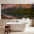 Canmore Lake Mural Wallpaper - room preview 02