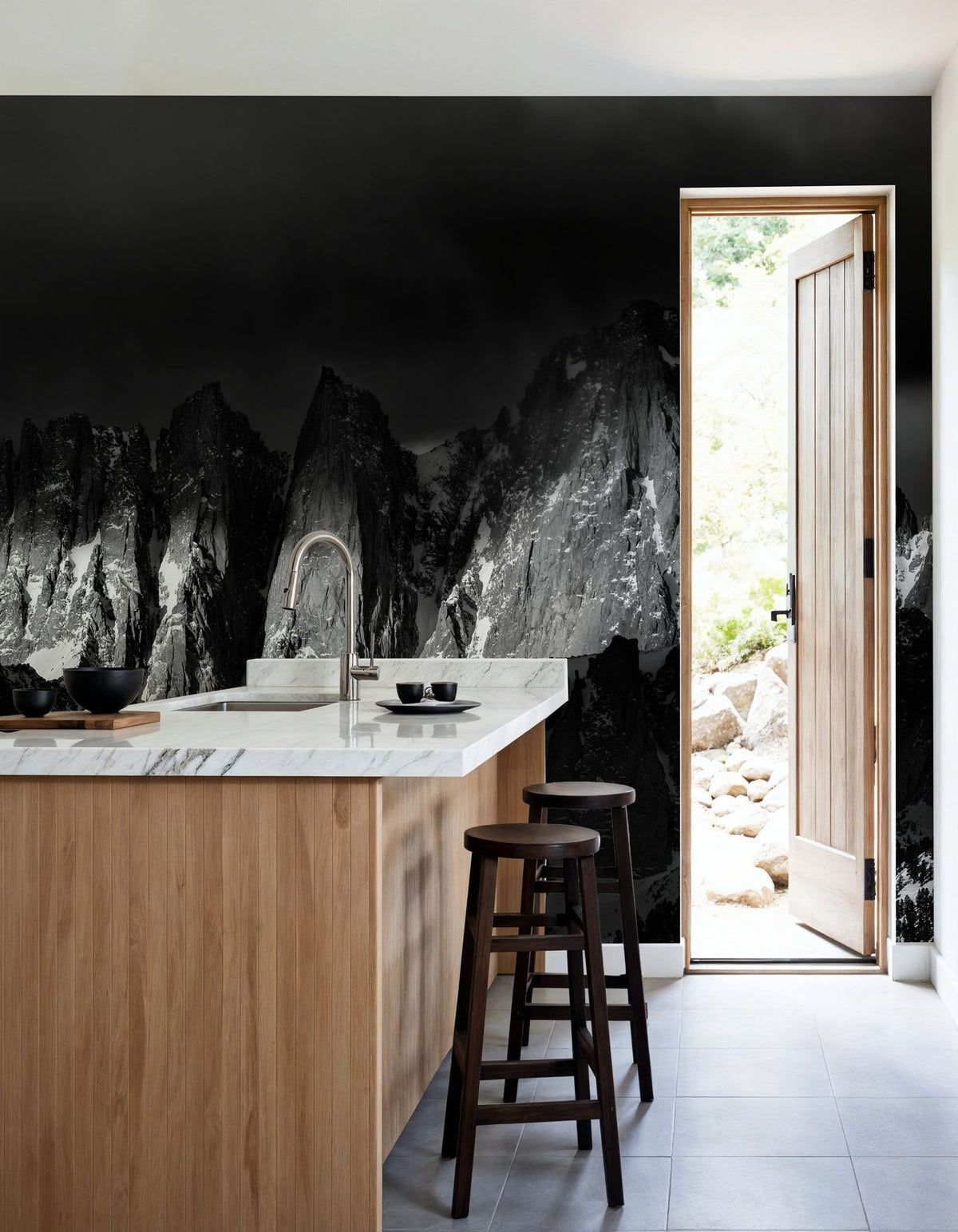 Mt. Whitney At Sunrise Mural Wallpaper - room preview 02