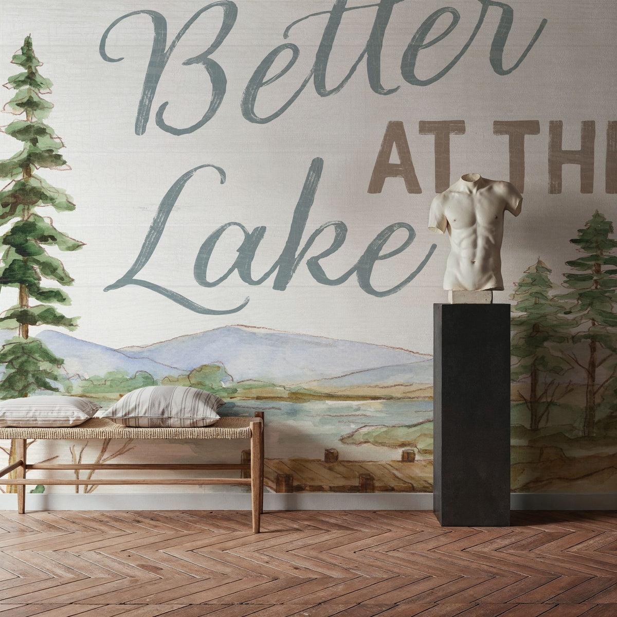 Lake Retreat VI Mural Wallpaper - room preview 02